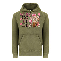 Vintage Olive but first coffee floral Vintage Hoodie - JahusDesignShop