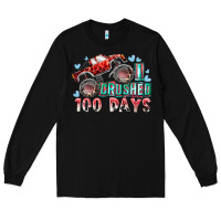 Black i crushed 100 days Long Sleeve Tee - RacoonDesign