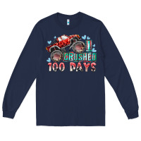 Navy i crushed 100 days Long Sleeve Tee - RacoonDesign