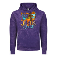 Cloud Purple Pumpkin spice and Jesus Christ Vintage Hoodie - RanaPortraitStore