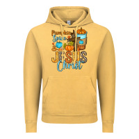 Vintage Mustard Pumpkin spice and Jesus Christ Vintage Hoodie - RanaPortraitStore