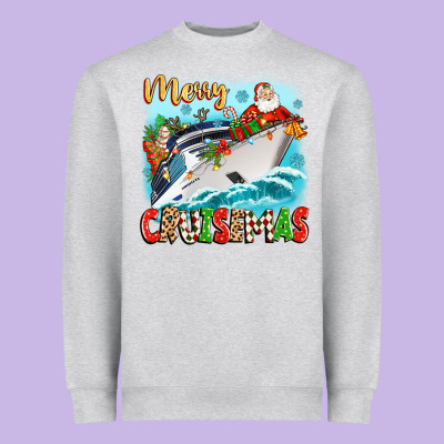 Merry Cruisemas Heavyweight Sweatshirt Designed By Zillion Design Studio