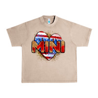 French Oak American mini heart Urban Heavy Tee - Zillion Design Studio