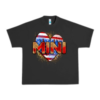 Pigment Black American mini heart Urban Heavy Tee - Zillion Design Studio