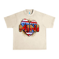 Sandshell American mini heart Urban Heavy Tee - Zillion Design Studio