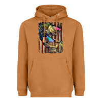 Meerkat American Flag With Bass Fish Heavyweight Hoodie - LillyAllenDesigns