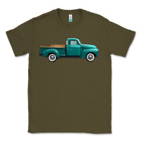 Army Green western truck right side view Classic Tee - FaDigitalArtStudio