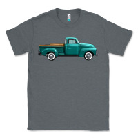 Charcoal Heather western truck right side view Classic Tee - FaDigitalArtStudio
