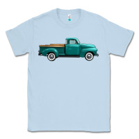 Dusty Blue western truck right side view Classic Tee - FaDigitalArtStudio
