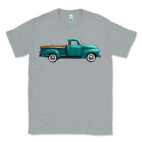 Heather Grey western truck right side view Classic Tee - FaDigitalArtStudio