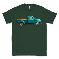 Sports Green western truck right side view Classic Tee - FaDigitalArtStudio