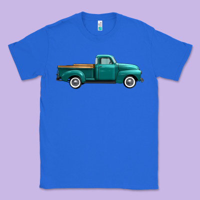 Western Truck Right Side View Classic Tee Designed By Fadigitalartstudio