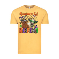 Vintage Mustard beware of heifers Vintage Tee - Zillion Design Studio