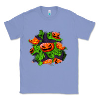 Colony Blue halloween pumpkin patch Classic Tee - BundleAndBundleShop
