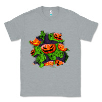 Heather Grey halloween pumpkin patch Classic Tee - BundleAndBundleShop