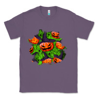 Lavender halloween pumpkin patch Classic Tee - BundleAndBundleShop