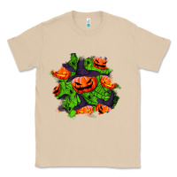 Mushroom halloween pumpkin patch Classic Tee - BundleAndBundleShop