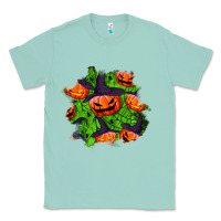 Seafoam halloween pumpkin patch Classic Tee - BundleAndBundleShop