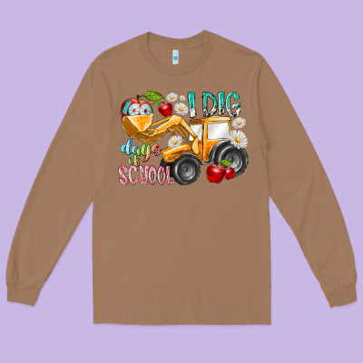 I Dig 100 Days Of School Long Sleeve Tee Designed By Racoondesign