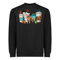 Black golden retriever dog coffee cups Heavyweight Sweatshirt - texasbilliewilder