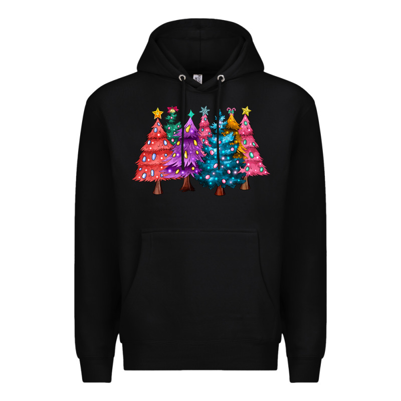 Christmas Trees And Lights Premium Hoodie by MaliasSmallBusiness | Teevron