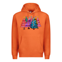 Carrot christmas trees and lights Premium Hoodie - MaliasSmallBusiness