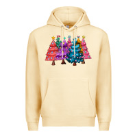 Pina Colada christmas trees and lights Premium Hoodie - MaliasSmallBusiness