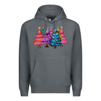 Rock christmas trees and lights Premium Hoodie - MaliasSmallBusiness