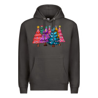 Smoke christmas trees and lights Premium Hoodie - MaliasSmallBusiness