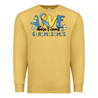 Antique Gold love dose count chromosomes Premium Sweatshirt - MaliasSmallBusiness