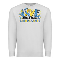 Dove Grey love dose count chromosomes Premium Sweatshirt - MaliasSmallBusiness