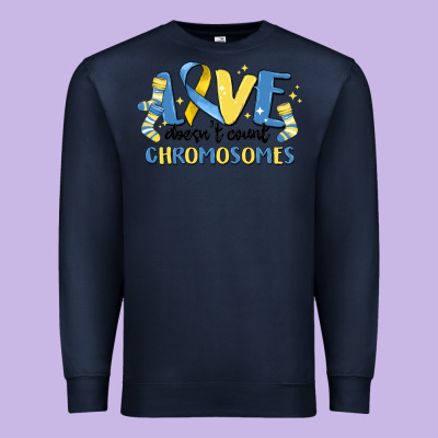 Love Dose Count Chromosomes Premium Sweatshirt Designed By Maliassmallbusiness