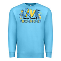 Ocean Blue love dose count chromosomes Premium Sweatshirt - MaliasSmallBusiness