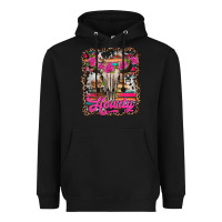 Black howdy valentine's day bull skull Heavyweight Hoodie - Jasminsmagicworld