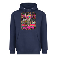 Navy howdy valentine's day bull skull Heavyweight Hoodie - Jasminsmagicworld