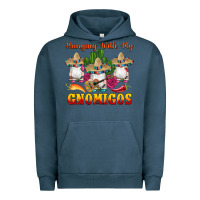 Pigment Midnight Navy hanging with gnomigos Urban Hoodie - Artiststas