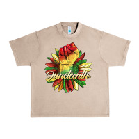 French Oak juneteenth fist sunflower Urban Heavy Tee - BarkalooDesign
