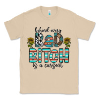 Mushroom Behind Every Bad Bitch is a Carseat Classic Tee - CowhideDigitalArt