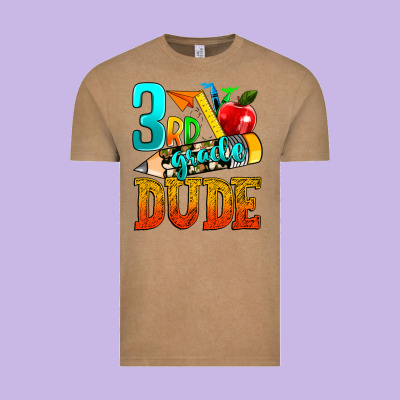 3rd Grade Dude Vintage Tee Designed By Texasbilliewilder