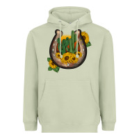 Matcha western horseshoe sunflower cactus Heavyweight Hoodie - BarkalooDesign