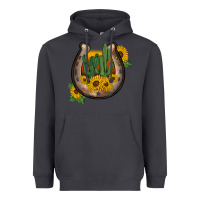 Smoke western horseshoe sunflower cactus Heavyweight Hoodie - BarkalooDesign
