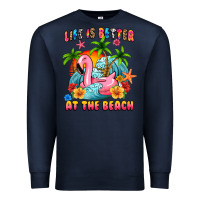 Navy life is better at the beach Premium Sweatshirt - MaliasSmallBusiness