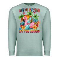 Seafoam life is better at the beach Premium Sweatshirt - MaliasSmallBusiness