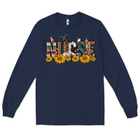 Navy nurse sunflower Long Sleeve Tee - FaDigitalArtStudio