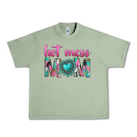 Oil Green hot mess mom Urban Heavy Tee - texasbilliewilder