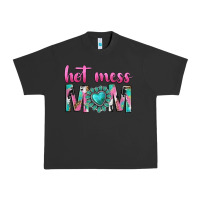 Pigment Black hot mess mom Urban Heavy Tee - texasbilliewilder