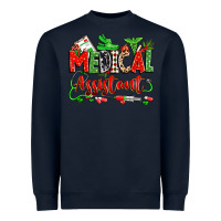 Navy christmas medical assistant Heavyweight Sweatshirt - Zillion Design Studio