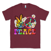 Burgundy lgbtq peace and sembols Classic Tee - HRA Design Shop