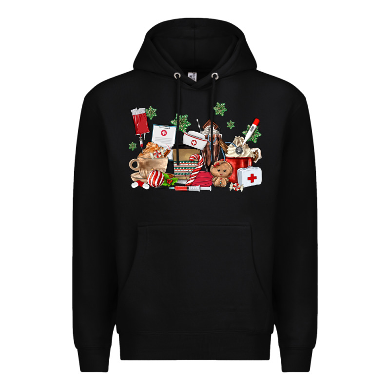 Nurse Coffee Cups Premium Hoodie by MaliasSmallBusiness | Teevron