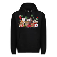 Black nurse coffee cups Premium Hoodie - MaliasSmallBusiness